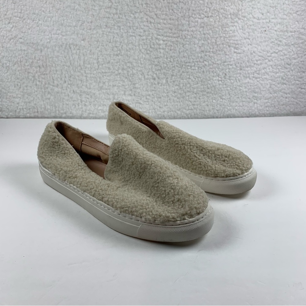 Steven by Steve Madden Size 9 Womens Shoes Kimbel Cream Fur Slip On NWOB 7350‎